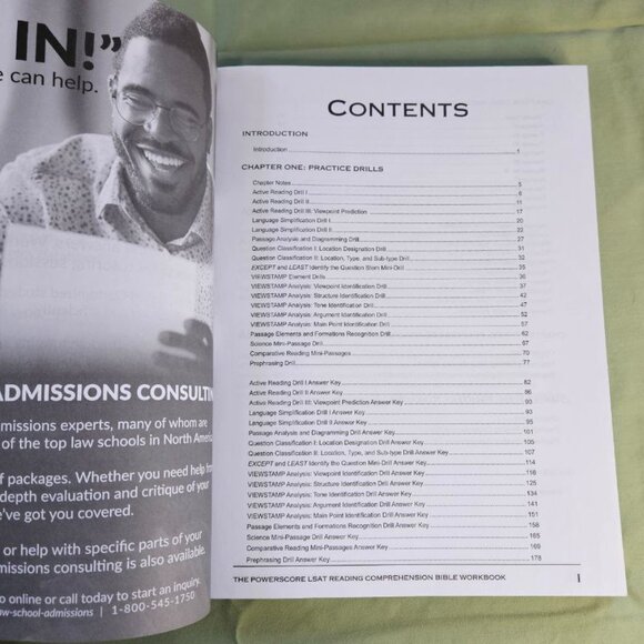 PowerScore LSAT Reading Comprehension Workbook - 2022 Exam Law School Prep - Picture 2 of 9